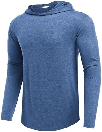 Lightweight Men's Hoodie for Golf & Gym - Quick-Dry Moisture-Wicking Pullover