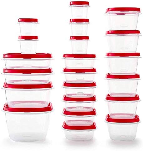 60-Piece Food Storage Containers with Vented Lids, Microwave and Dishwasher Safe Set