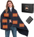 Cordless Heated Throw Blanket with Power Bank - Fast Heating, 3 Settings, Machine Washable