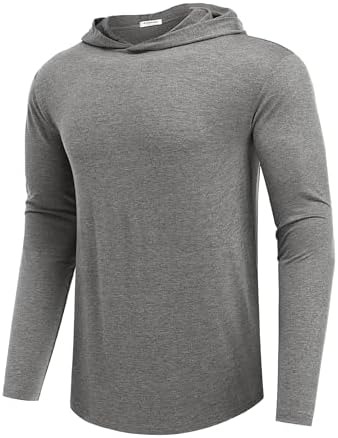 Lightweight Men's Hoodie for Golf & Gym - Quick-Dry Moisture-Wicking Pullover