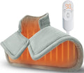 Weighted Electric Heating Pad for Neck & Shoulder Pain Relief - 6 Heat Settings, 4 Timers, Auto Off