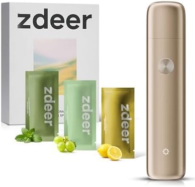 Smart Electric Oral Spray - Probiotic Mouth Spray for Fresh Breath, Alcohol-Free, Rechargeable, Travel Size with 3 Flavor Cartridges