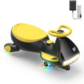 Electric Wiggle Car with Pedal, 2-in-1 Swing Car, 360° Steering, 2 Speeds Max 4 Mph, Bluetooth