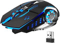 Silent Wireless Gaming Mouse with Rechargeable Battery & Adjustable DPI - Ergonomic Design for PC/Work