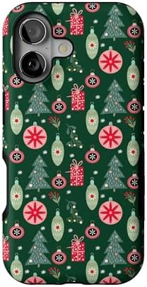 Red Houndstooth iPhone Case | Military-Grade Protection | MagSafe Compatible