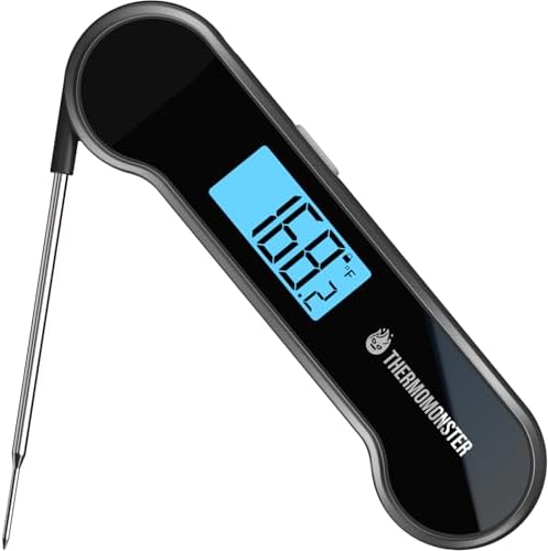 0.5 Second Instant Read Digital Meat Thermometer with ±0.5℉ Precision, Waterproof Food Thermometer