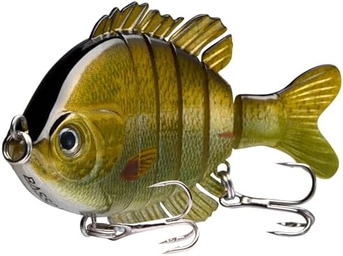 Multi-Jointed Panfish Bluegill Swimbait - 6-Segment Life-Like Bass Fishing Lure