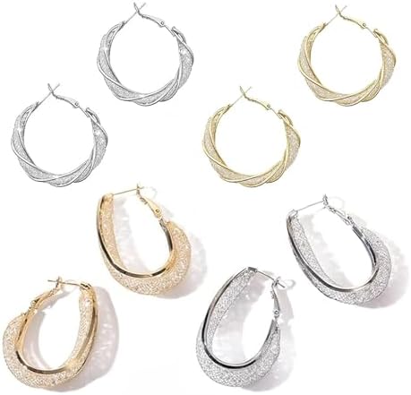 Lymphatic Drainage Slimming Hoop Earrings with Magnetotherapy and Acupuncture Therapy