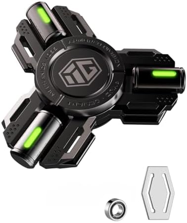Metal Fidget Spinner with Luminous Light - Stress Relief Toy for Adults & Teens