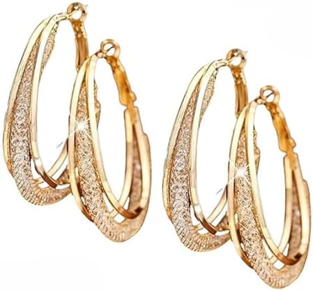 Lymphatic Drainage Slimming Hoop Earrings with Magnetotherapy and Acupuncture Therapy