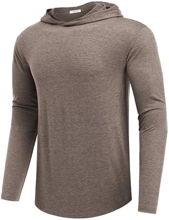 Lightweight Men's Hoodie for Golf & Gym - Quick-Dry Moisture-Wicking Pullover
