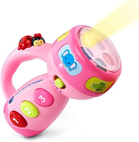 VTech Spin and Learn Color Flashlight: Educational Toy with Lights, Sounds & Songs