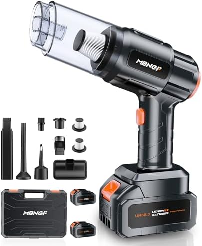 35000PA Cordless Handheld Vacuum Cleaner with Blower Function, 60 Min Battery
