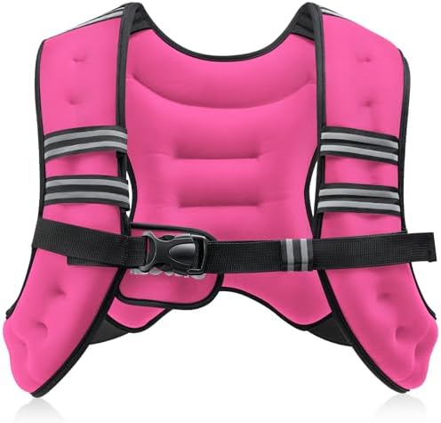 Adjustable Weighted Vest for Men & Women, 6-30lb Weight Vest for Fitness & Running