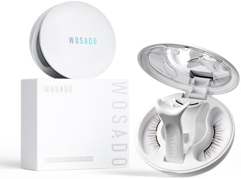 Magnetic Eyelashes with Applicator Kit, Reusable Glue-Free Lashes for Sensitive Eyes, Natural Look