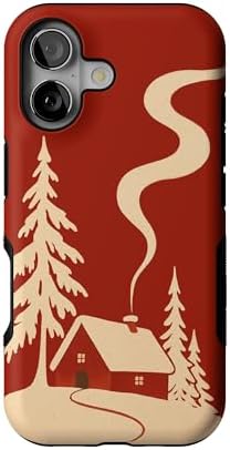Red Houndstooth iPhone Case | Military-Grade Protection | MagSafe Compatible