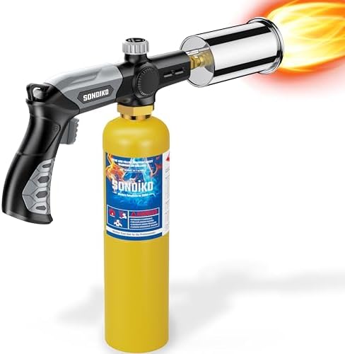 Powerful Grill & Cooking Propane Torch with Adjustable Flame for Searing, BBQ, and Outdoor Use
