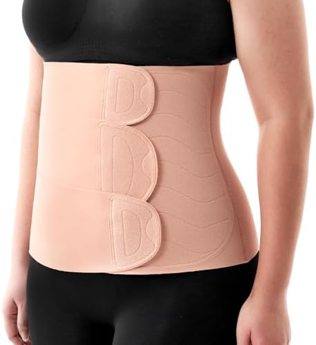 Postpartum Belly Band for Natural and C-Section Recovery with 3D Abdomen Lifting & Back Support