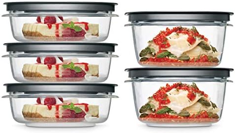 28-Piece Food Storage Containers with Snap Lids, Stain-Resistant Tritan Bases