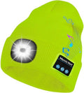 Bluetooth Beanie Hat with LED Headlamp, Built-in Speakers & Mic for Outdoor Activities
