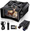 4K Night Vision Binoculars with 3.0" HD Screen, 10x Zoom, 32GB Card & Infrared