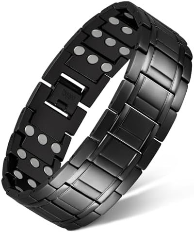 Men's 3X Strength Magnetic Copper Bracelet, 99.99% Pure Copper, Adjustable with Sizing Tool