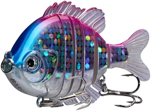 Multi-Jointed Panfish Bluegill Swimbait - 6-Segment Life-Like Bass Fishing Lure