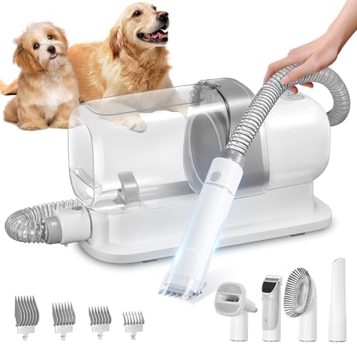 Pet Grooming Vacuum Kit: 2.3L Capacity, 99% Hair Capture, Low Noise with 5 Tools