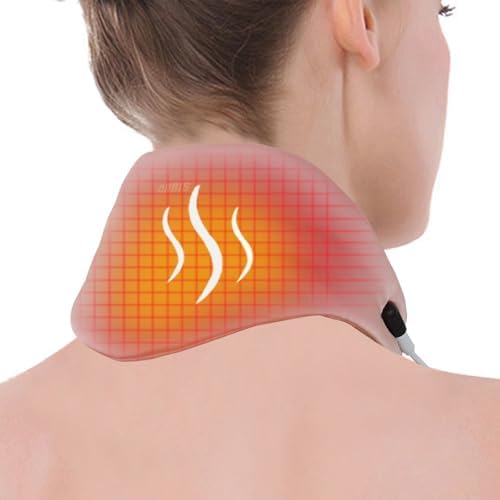 Heated Neck Wrap with Adjustable Temperature & Timer, USB-Powered for Pain Relief & Relaxation