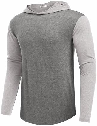 Lightweight Men's Hoodie for Golf & Gym - Quick-Dry Moisture-Wicking Pullover