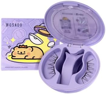 Soft Magnetic Eyelashes Kit with Applicator, Glue-Free Reusable Wispy Lashes, Waterproof & Lightweight