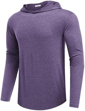 Lightweight Men's Hoodie for Golf & Gym - Quick-Dry Moisture-Wicking Pullover