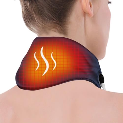Heated Neck Wrap with Adjustable Temperature & Timer, USB-Powered for Pain Relief & Relaxation