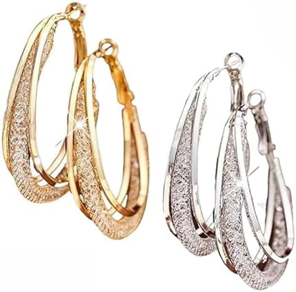 Lymphatic Drainage Slimming Hoop Earrings with Magnetotherapy and Acupuncture Therapy