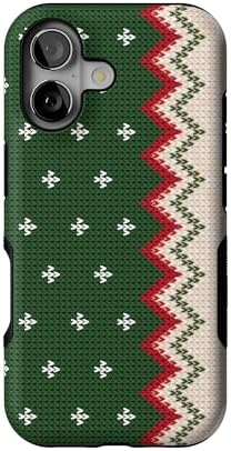 Red Houndstooth iPhone Case | Military-Grade Protection | MagSafe Compatible