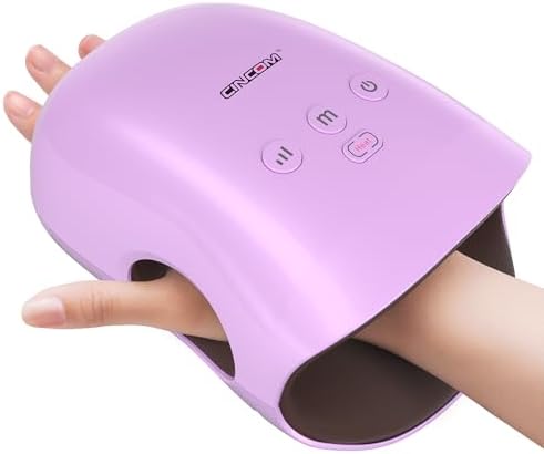 Cordless Hand Massager with Heat & Compression for Arthritis and Carpal Tunnel Relief