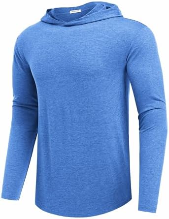 Lightweight Men's Hoodie for Golf & Gym - Quick-Dry Moisture-Wicking Pullover