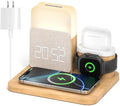 7-in-1 Wireless Charging Station with Alarm Clock and Night Light