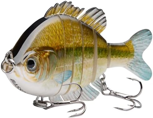 Multi-Jointed Panfish Bluegill Swimbait - 6-Segment Life-Like Bass Fishing Lure