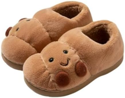 Croissant Fuzzy Slippers Women Open & Closed Back 1.4" Non-Slip Fluffy House Shoes
