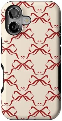 Red Houndstooth iPhone Case | Military-Grade Protection | MagSafe Compatible