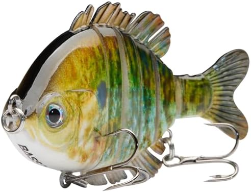 Multi-Jointed Panfish Bluegill Swimbait - 6-Segment Life-Like Bass Fishing Lure
