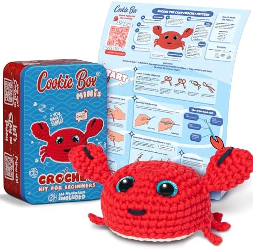 Beginner Crochet Kit: Make Snail Dora Plushie with Video Tutorial & Printed Instructions