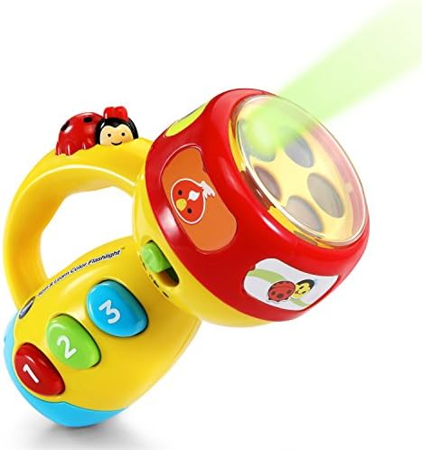 VTech Spin and Learn Color Flashlight: Educational Toy with Lights, Sounds & Songs