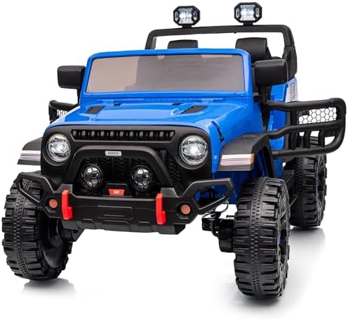 24V 2-Seater Kids Electric Ride-On Truck with Remote Control, 4x4 All-Terrain