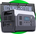 1024Wh Portable Power Station with 1600W Output, 1-Hour Fast Charging, 11 Ports for Camping/Home/Emergency