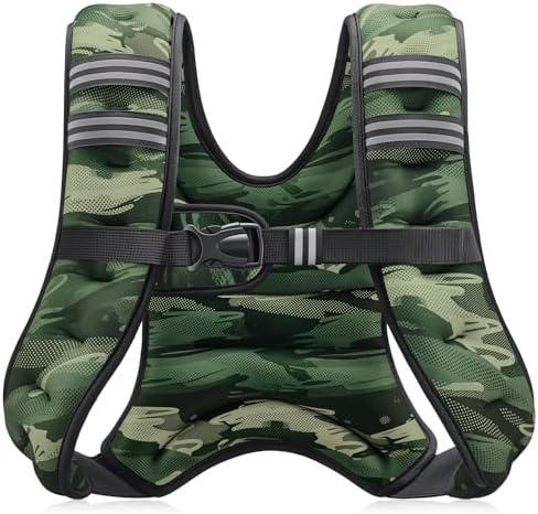 Adjustable Weighted Vest for Men & Women, 6-30lb Weight Vest for Fitness & Running
