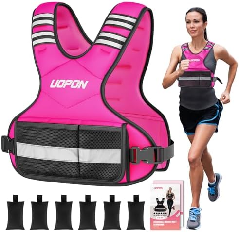 Adjustable Weighted Vest for Women & Men, 6-12lbs Rucking Vest for Running & Bone Density