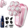 7D Magnetic Electric Shaver for Women & Men, Waterproof Bald Head Trimmer Kit with USB Charging