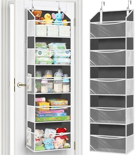 5-Tier Over the Door Organizer with 10 Compartments, 80lbs Capacity Extra Large Storage